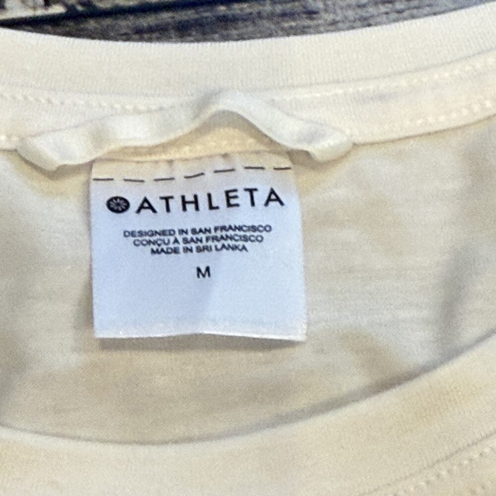 Athleta Air Out Cinch‎ Tank Camisole Womens Medium White Sleeveless Athletic NWT - Picture 6 of 14